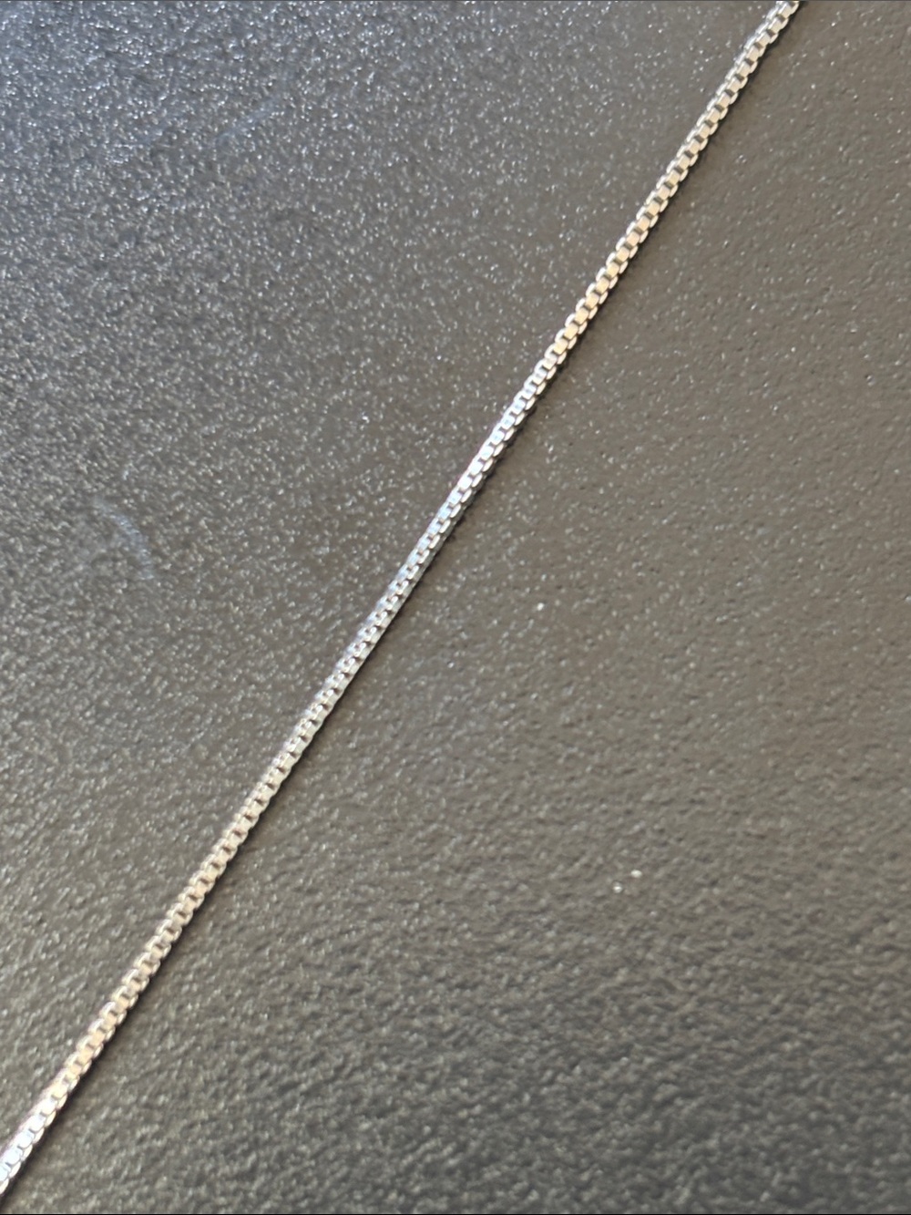 .925 Sterling Real Silver Boxchain Box Chain Link Necklace 18” Fine Jewelry vtg - Picture 7 of 12